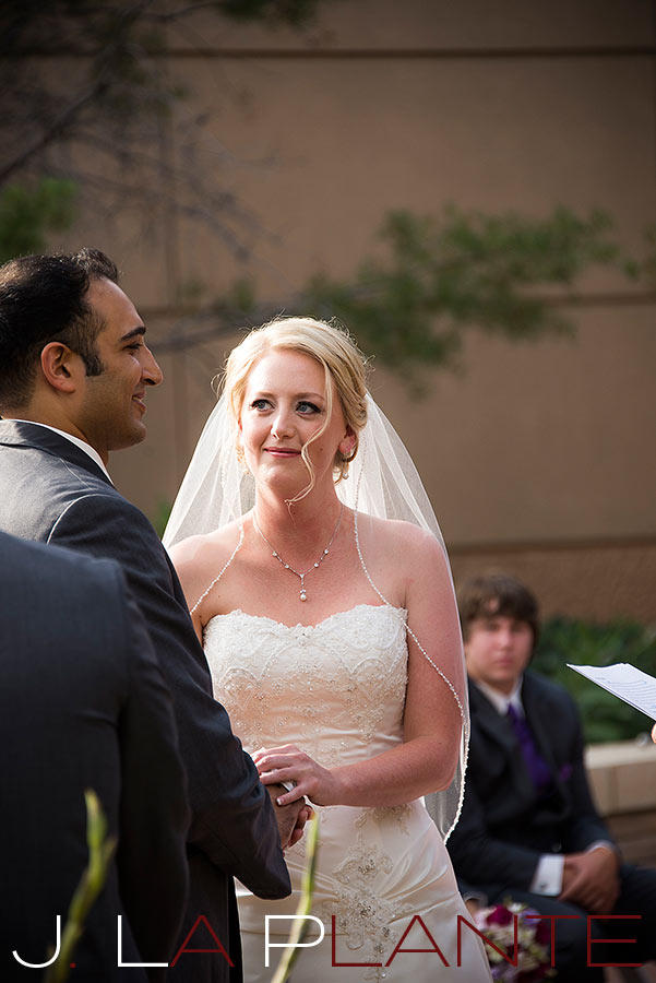 J. La Plante Photo | Denver Wedding Photography | Wildlife Experience wedding | Bride and groom saying vows