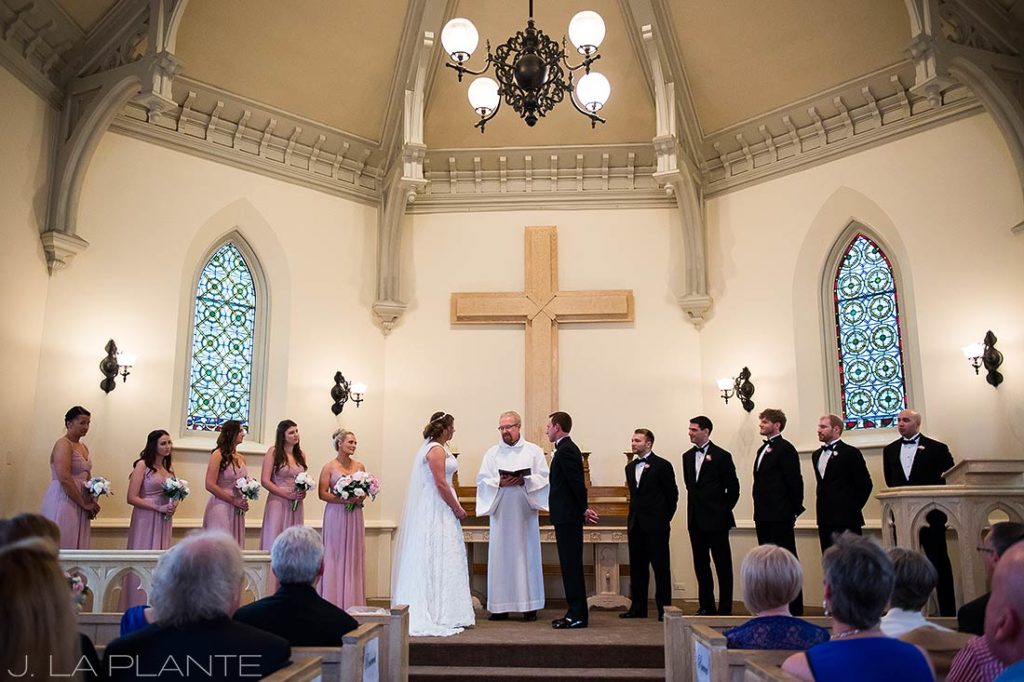 J. La Plante Photo | Denver Wedding Photographer | University of Denver Wedding | Evans Chapel Wedding | Wedding Ceremony in Chapel
