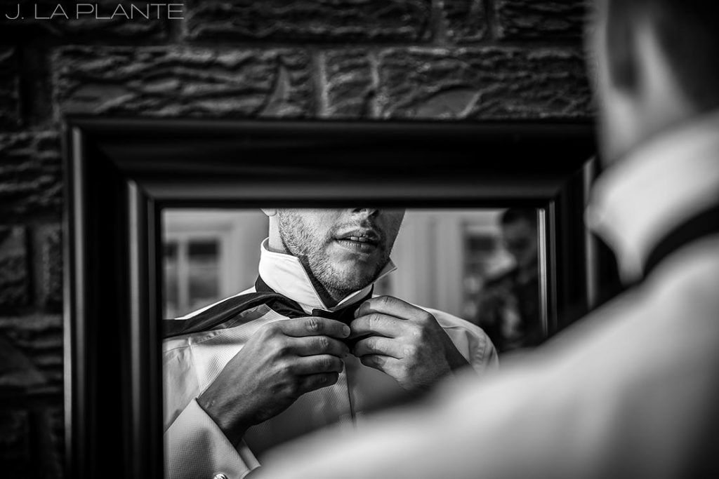 J. LaPlante Photo | Boulder Wedding Photographers | Wedgewood on Boulder Creek Wedding | Groom Getting Ready