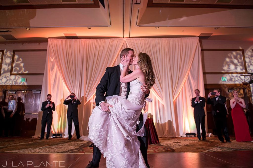 J. LaPlante Photo | Colorado Springs Wedding Photographers | Cheyenne Mountain Resort Wedding | Bride and Groom First Dance