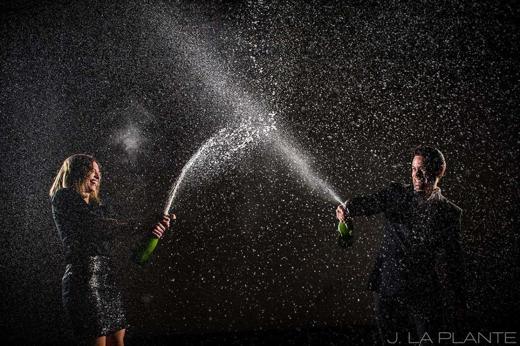 Champagne engagement session | Denver wedding photographer | J. La Plante Photo