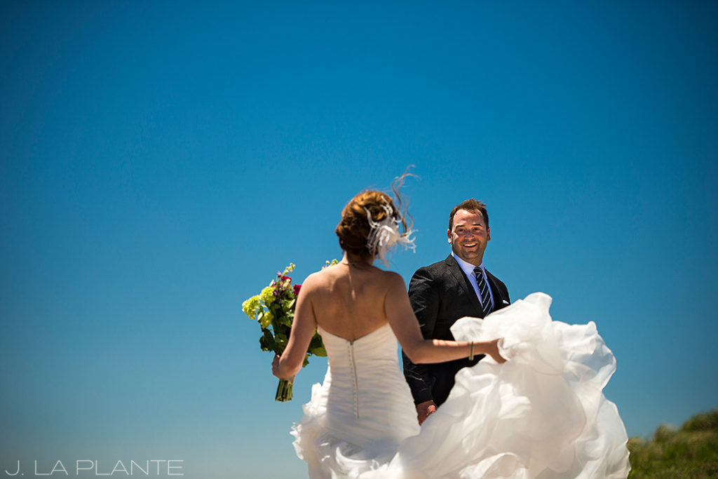 Vail Mountain Wedding | First look on mountain | Vail wedding photographer | J La Plante Photo