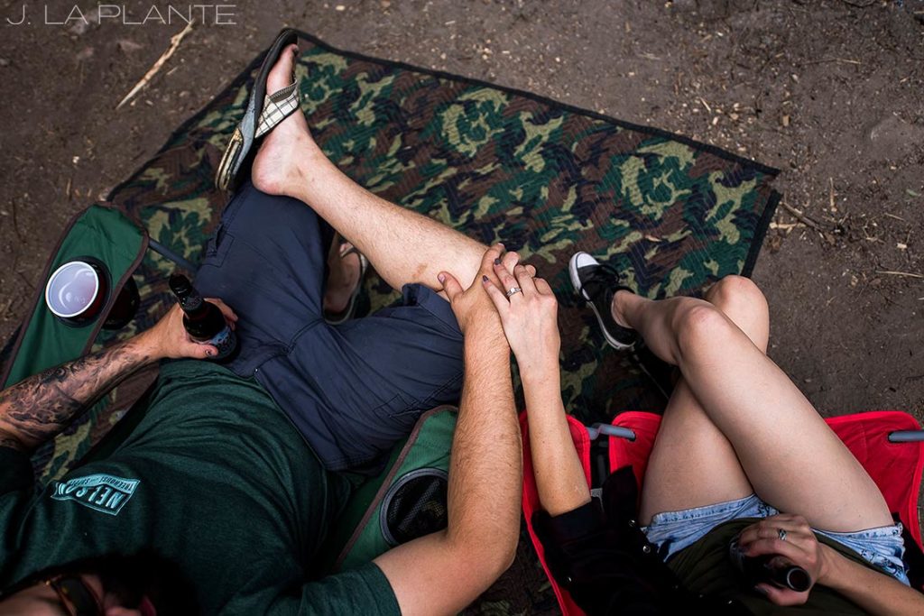 Camping engagement shoot | Vail engagement photographer | J La Plante Photo