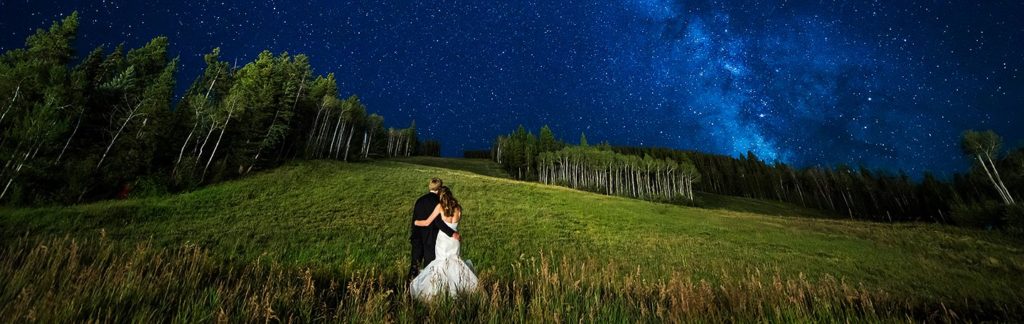 Bride and Groom Under the Stars | Beaver Creek Wedding | Colorado Wedding Photographer | J. La Plante Photo