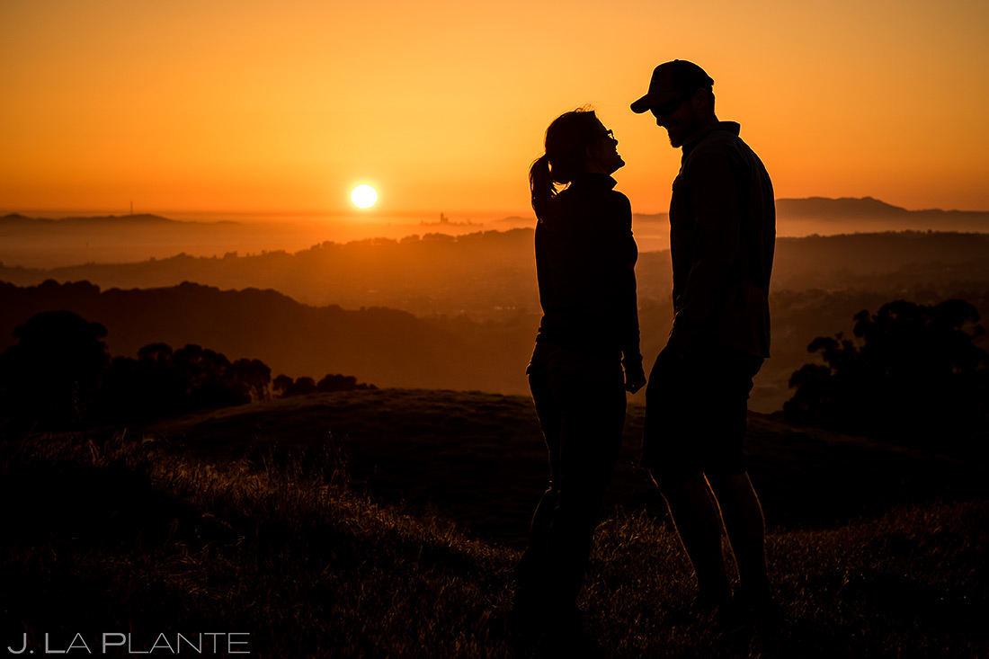 bay area sunset engagement session
