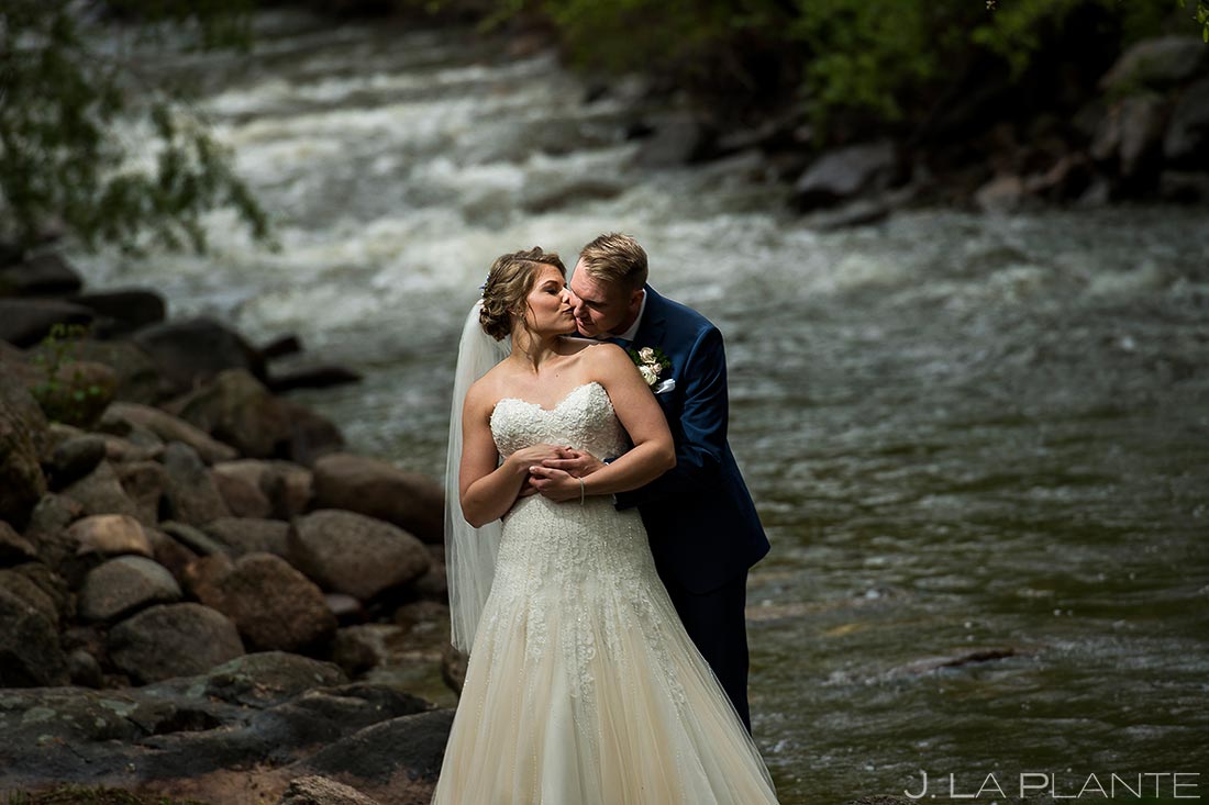 Bride and Groom by the River