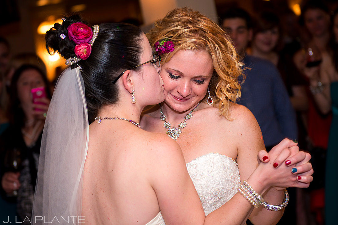 Bride and Bride First Dance | Hotel Boulderado Wedding | Boulder Wedding Photographer | J. La Plante Photo