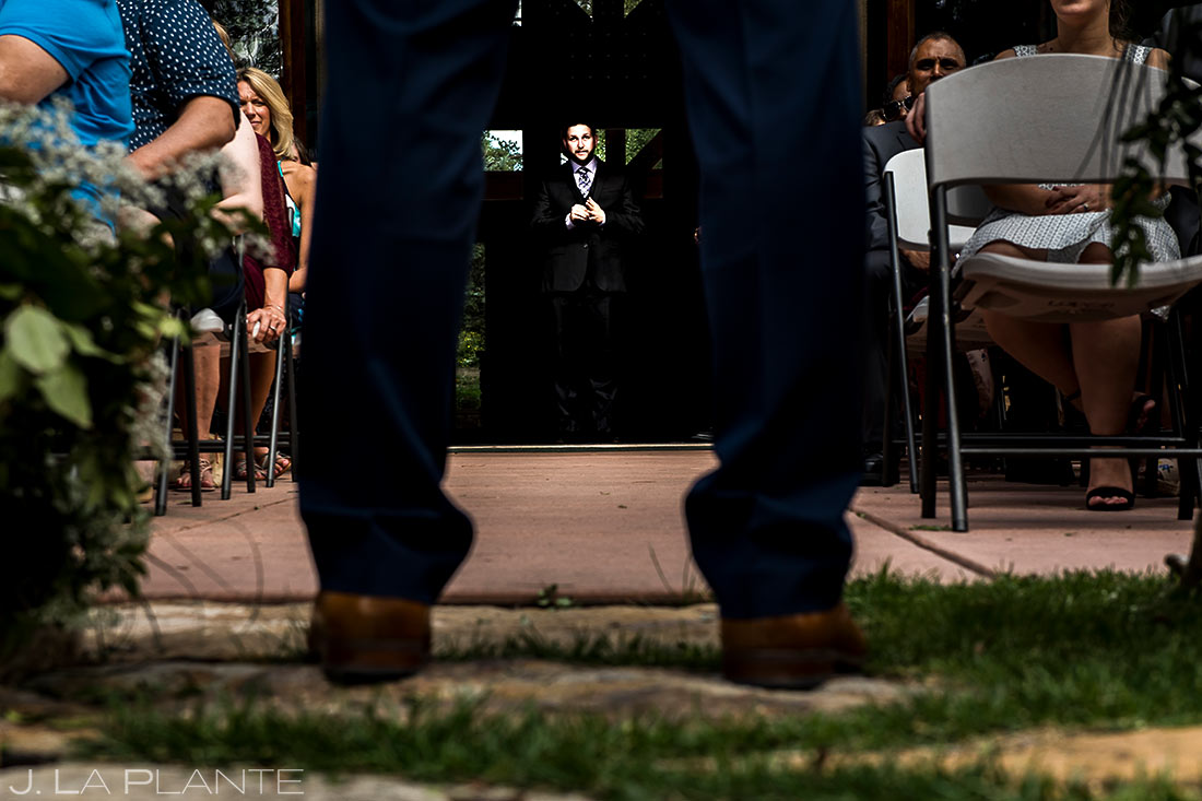 Outdoor Wedding Ceremony | Lodge at Cathedral Pines Wedding | Colorado Springs Wedding Photographer | J. La Plante Photo