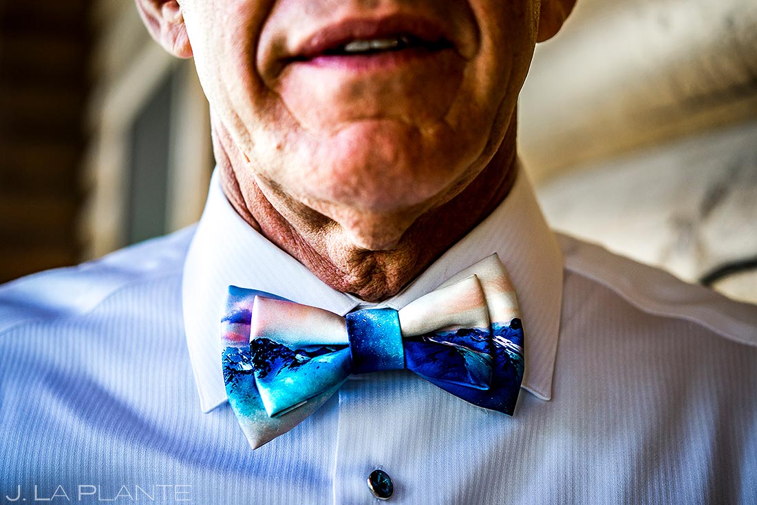 Father of the Bride Bow Tie | Vail Wedding Photographer | J. La Plante Photo