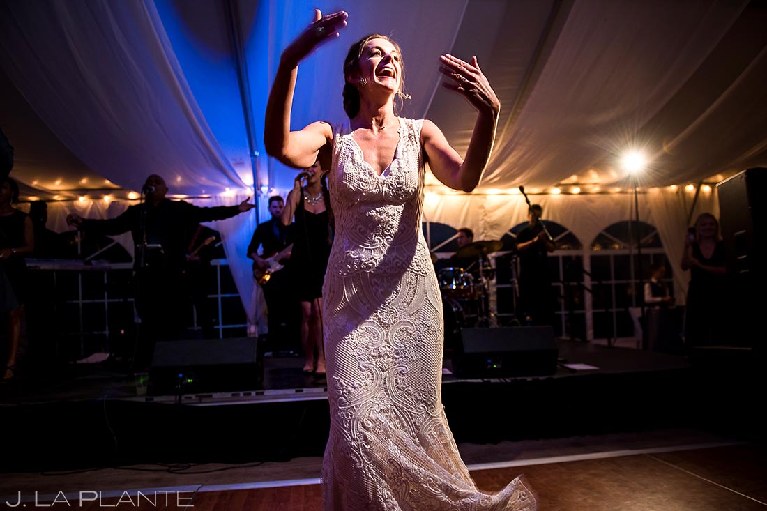 Bride Dancing | Vail Wedding Photographer | J. La Plante Photo