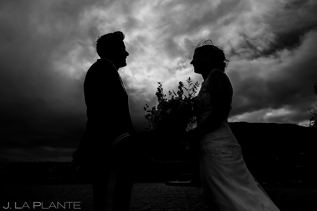 Bride and Groom First Look | Cheyenne Mountain Resort Wedding | Colorado Springs Wedding Photographer | J. La Plante Photo