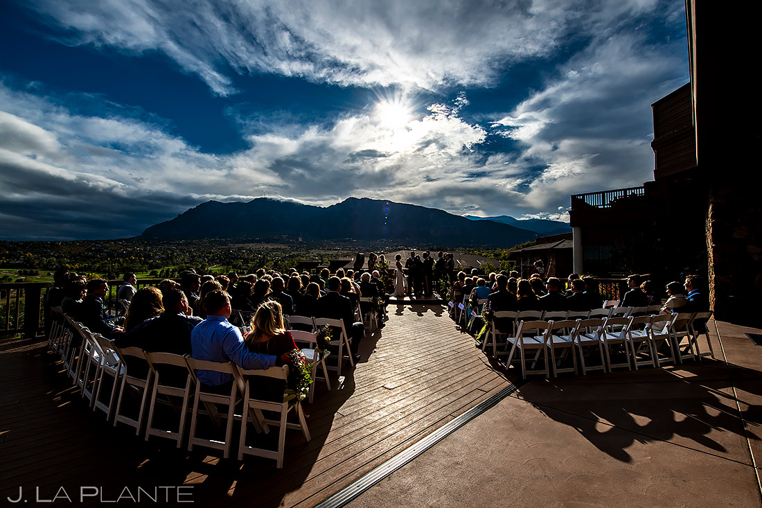 Mountain Wedding Ceremony | Cheyenne Mountain Resort Wedding | Colorado Springs Wedding Photographer | J. La Plante Photo