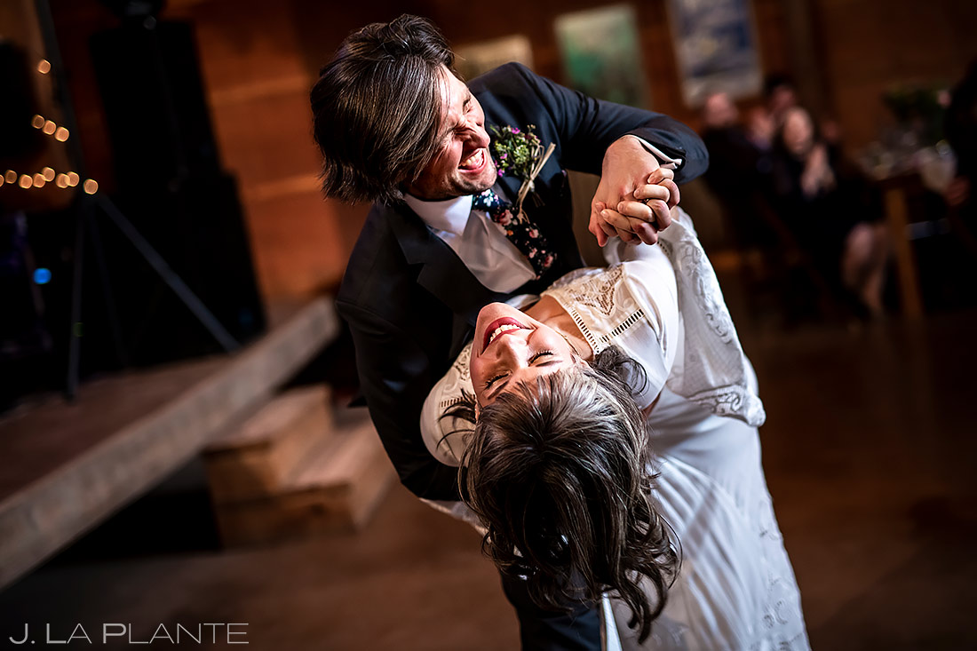 Bride and Groom First Dance | Planet Bluegrass Wedding | Boulder Wedding Photographer | J. La Plante Photo