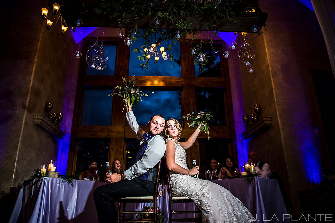 Bride and Groom Shoe Game | Della Terra Wedding | Estes Park Wedding Photographer | J. La Plante Photo