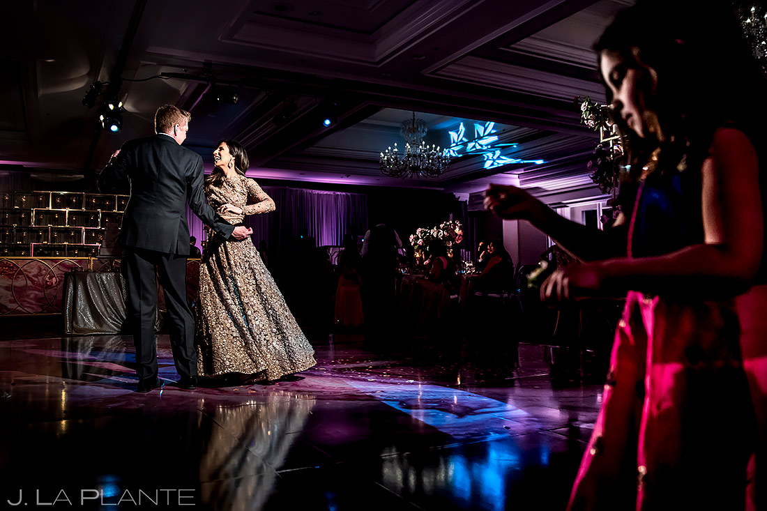 Bride and Groom First Dance | St. Regis Aspen Wedding | Aspen Wedding Photographer | J. La Plante Photo