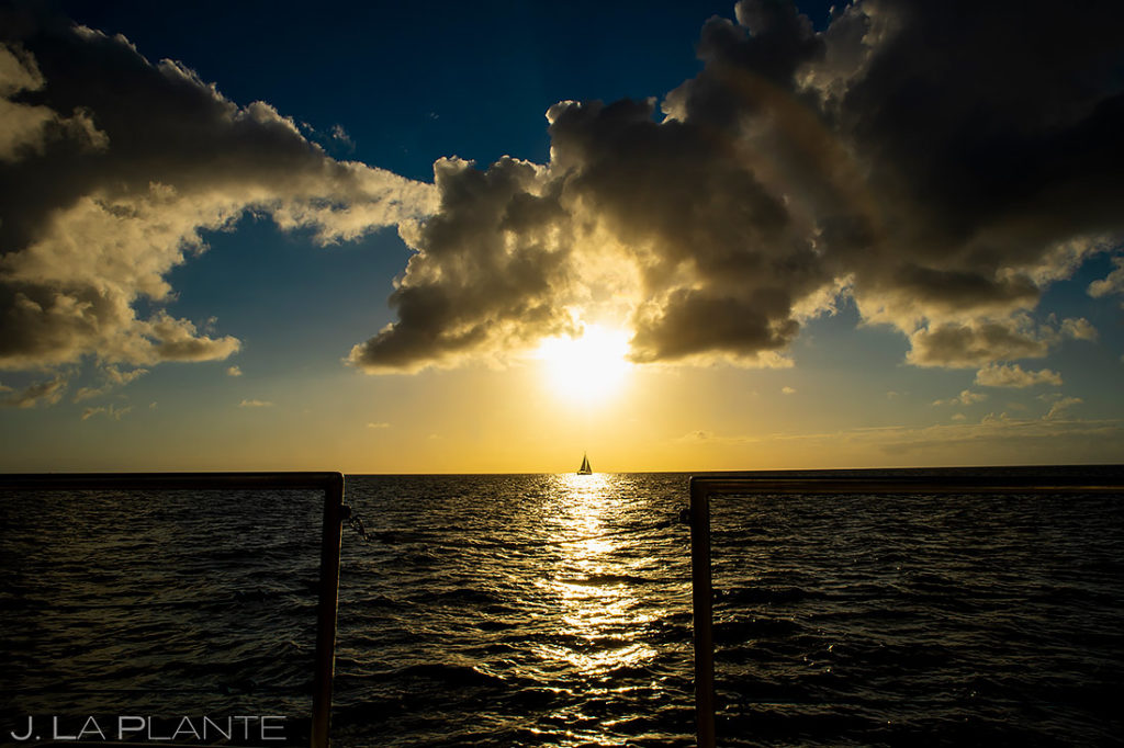 Sunset Catamaran Cruise | St Lucia Wedding | Destination Wedding Photographer | J. La Plante Photo