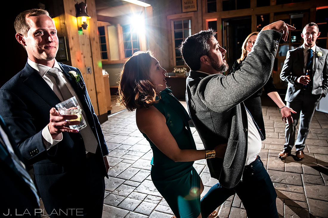 Wedding Reception Dance Party | Tenmile Station Wedding | Breckenridge Wedding Photographer | J. La Plante Photo
