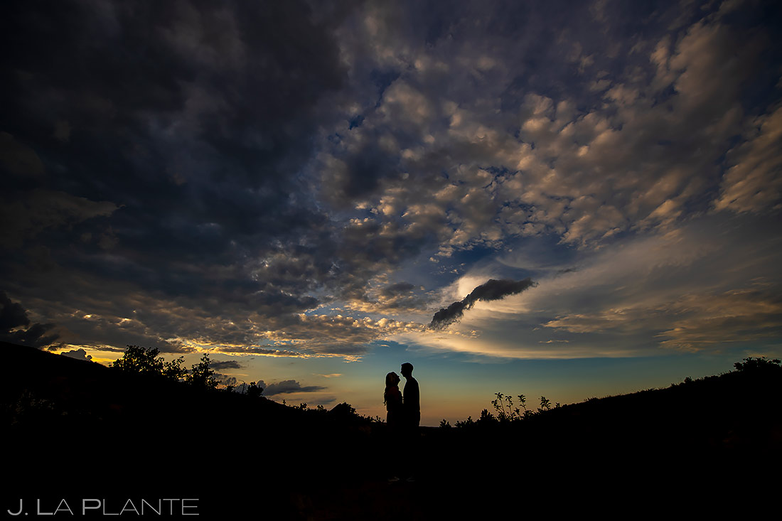 Sunset Engagement Photo | Colorado Engagement Session | Colorado Springs Wedding Photographers | J. La Plante Photo
