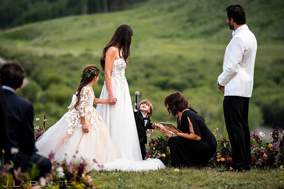 Funny Kids at Weddings | Pine Creek Cookhouse Wedding | Aspen Wedding Photographer | J. La Plante Photo