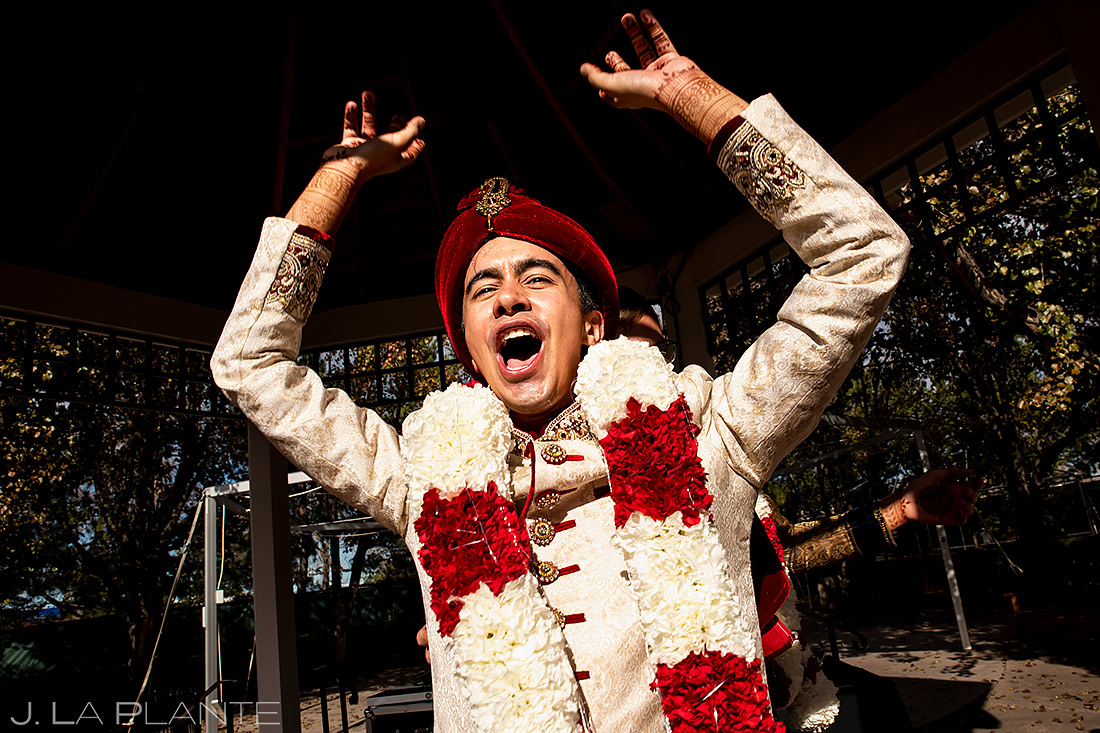 Baraat dancing | Inverness Hotel Wedding | Denver Indian Wedding Photographer | J. La Plante Photo