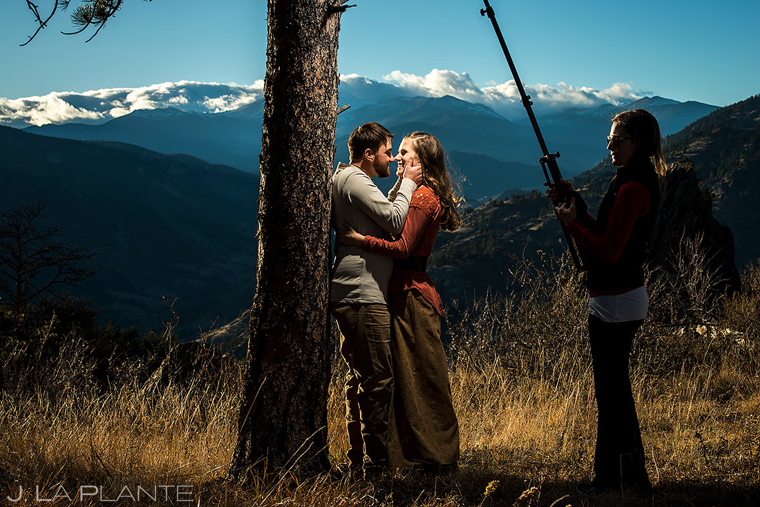 Rustic Mountain Engagement | Estes Park Wedding Photographer | J. La Plante Photo
