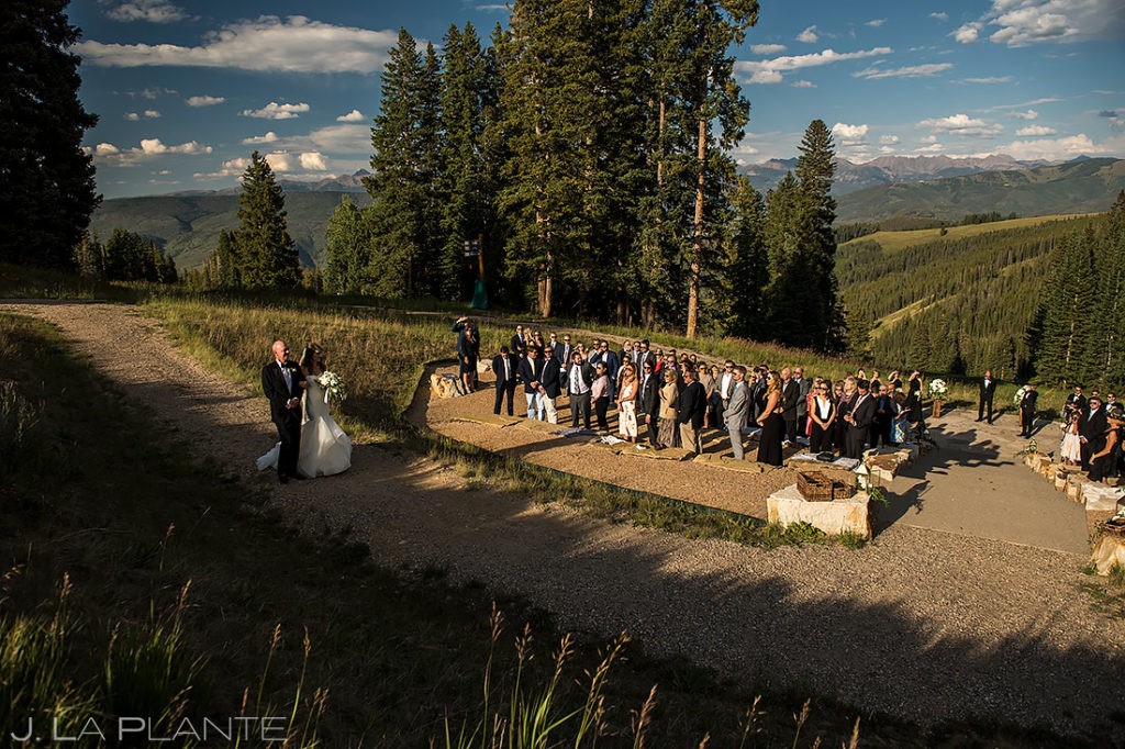 Mountain Wedding Ceremony | Beaver Creek Wedding Deck Wedding | Beaver Creek Wedding Photographer | J. La Plante Photo