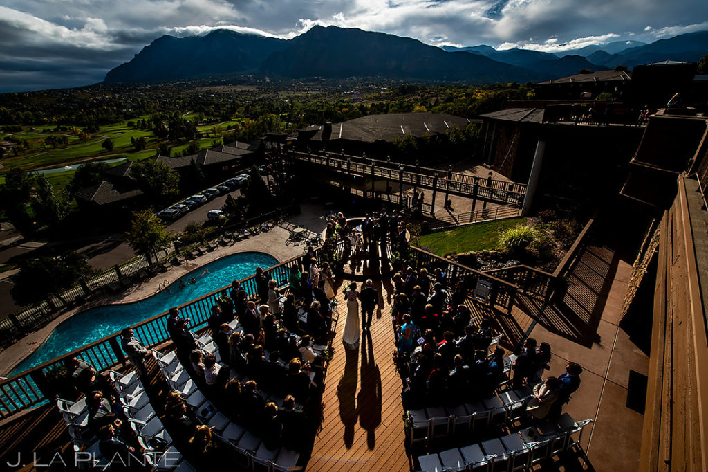 Mountain Wedding Ceremony | Cheyenne Mountain Resort Wedding | Colorado Springs Wedding Photographer | J. La Plante Photo