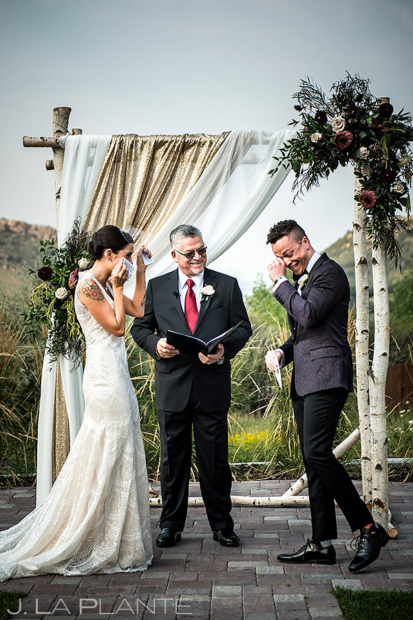 Wedding Ceremony Tears | Manor House Wedding | Denver Wedding Photographer | J. La Plante Photo