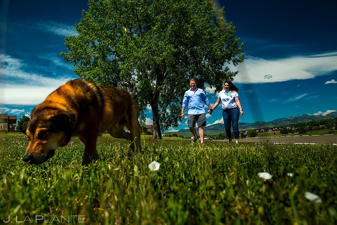 Engagement Shoots with Dogs | Denver Engagement | Denver Wedding Photographer | J. La Plante Photo