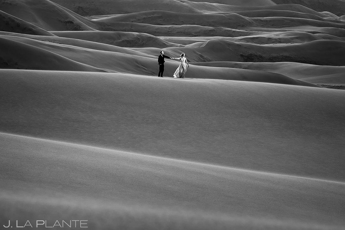 post wedding photoshoot at the great sand dunes in colorado