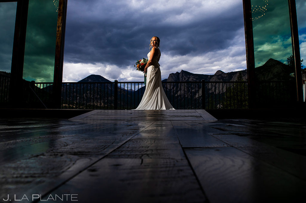 bridal portrait in Estes Park Colorado