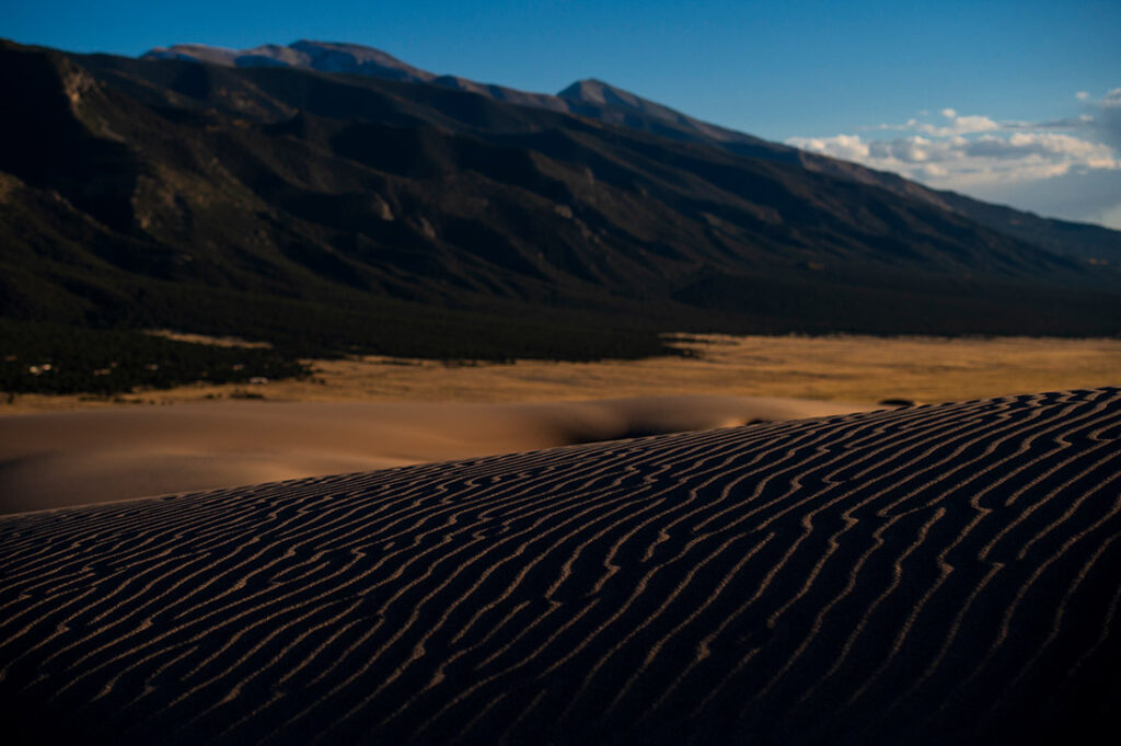 striations in the sand at Great Sand Dunes National Park