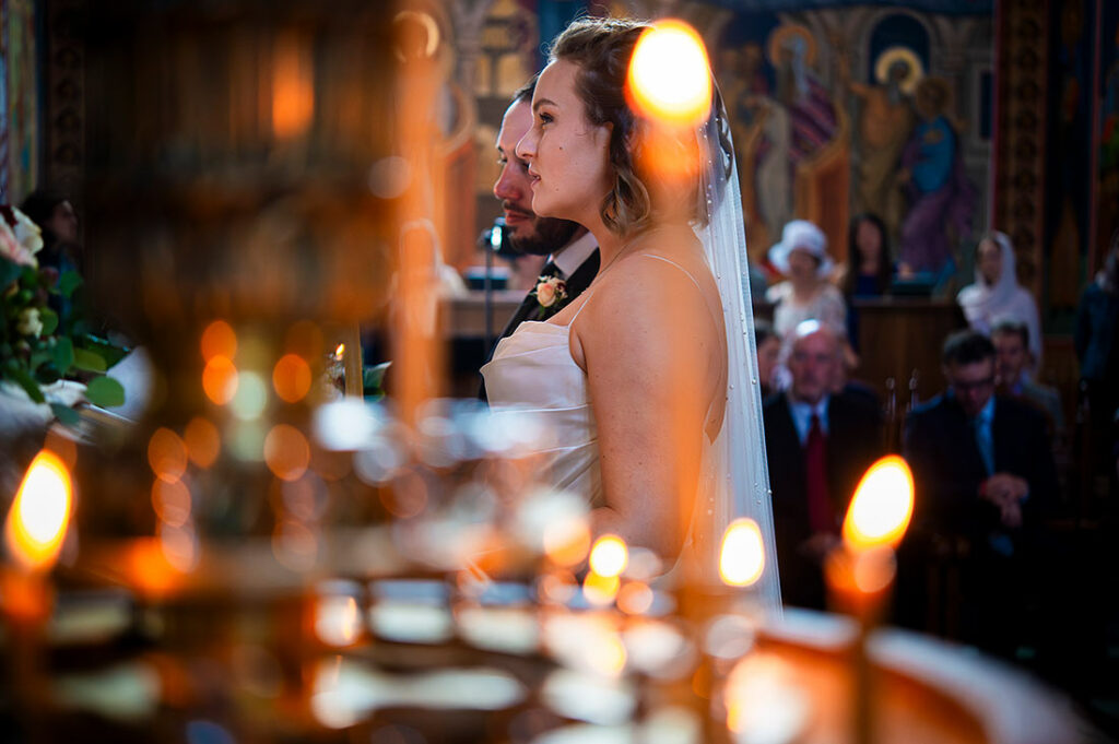 bride and groom orthodox wedding ceremony in Colorado Springs