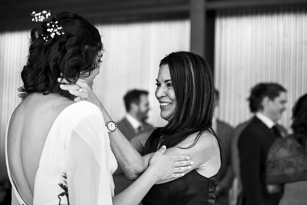 bride with mother at Echo Mountain wedding